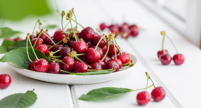 plate of cherries