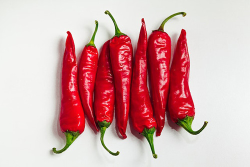 seven cayenne peppers