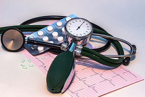blood pressure machine and chart