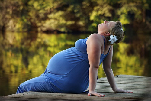pregnant woman relaxing