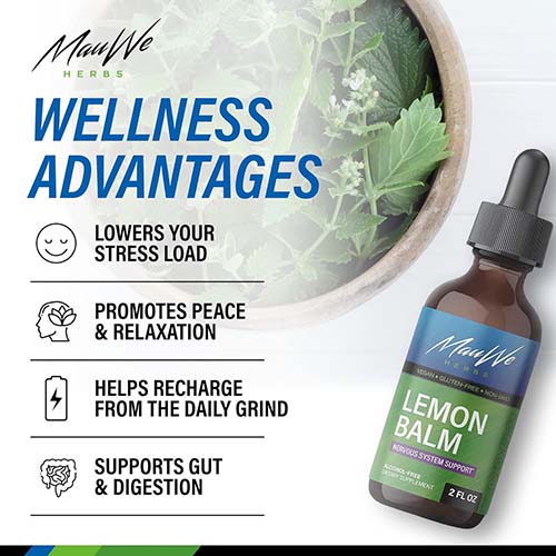 Organic Lemon Balm Herb Liquid Extract