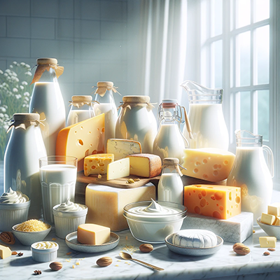 various dairy products
