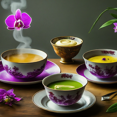 Soup, tea, and puree meals all made from the Early Purple Orchid plant