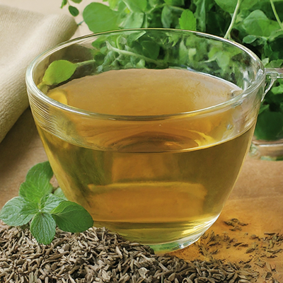 a cup of caraway tea