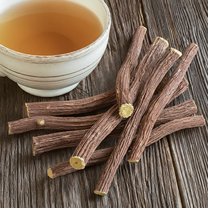 cup of licorice tea
