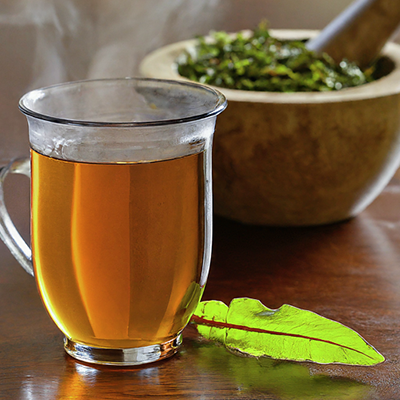 a cup of patience dock tea