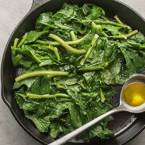 plate of cooked borage