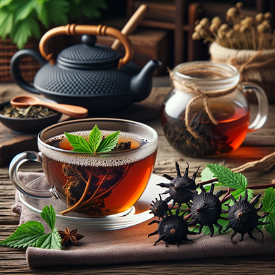 black cohosh tea in a cup