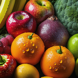 variety of fruits and vegetables