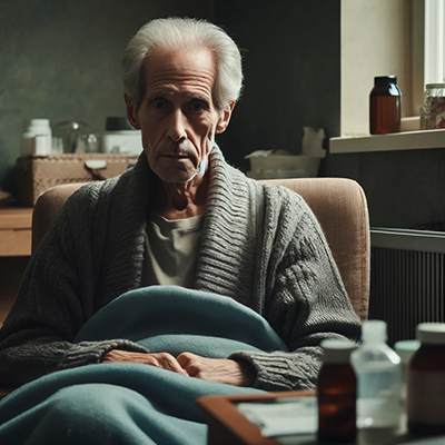 older gentleman in bed clearly sick with one of the top 5 cancers