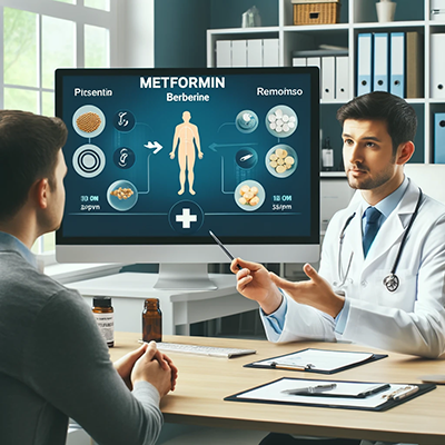 Doctor letting patient know the differences