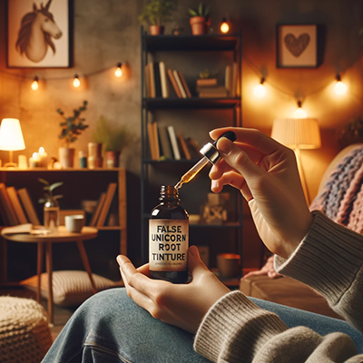 Someone using false unicorn tincture