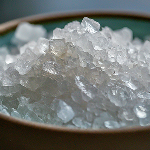 close up look at Celtic sea salt