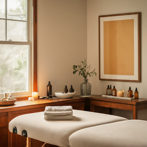 massage bed in an office