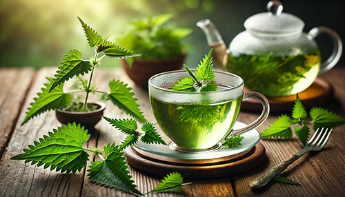 a cup of nettle tea