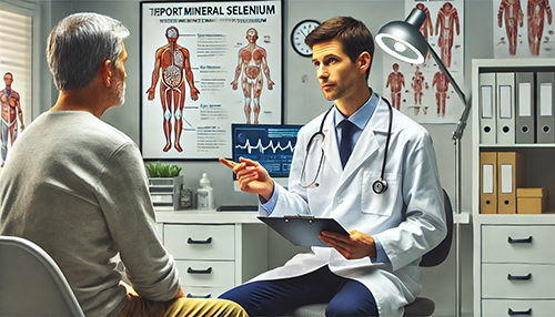 doctor explaining the importance of selenium