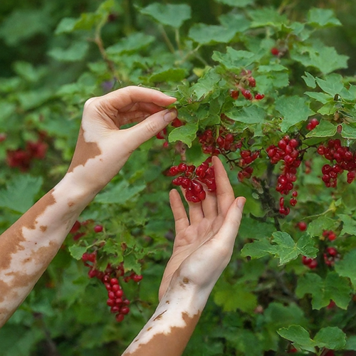 Someone picking red currants and health benefits of red currants