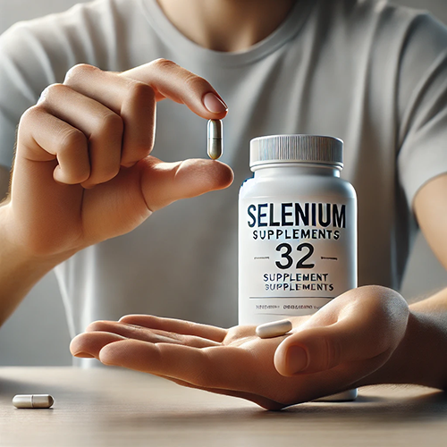 someone holding selenium pill
