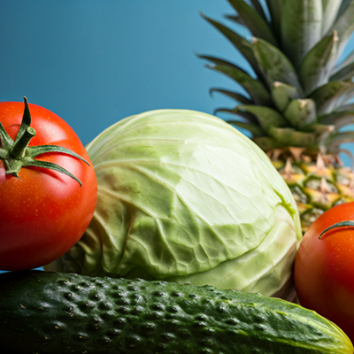 A variety of vegetable sources rich in chlorine