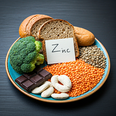 a plate of excellent sources of zinc