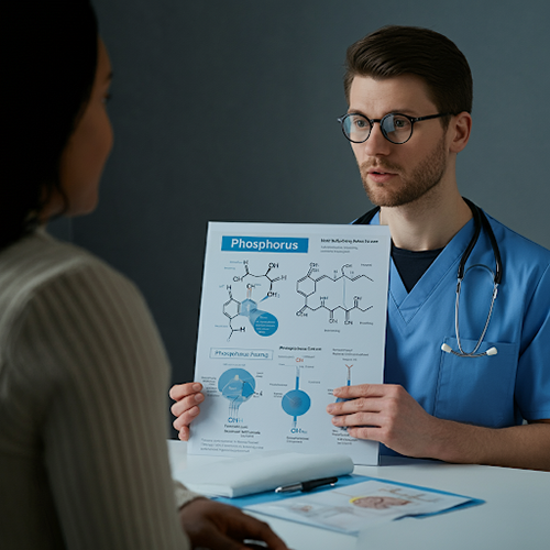 doctor explaining the importance of phosphorus
