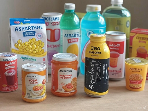 a variety of products that contain aspartame
